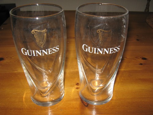 Guinness pint glasses - 2, x