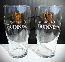Guinness Pint Glass x 2 -