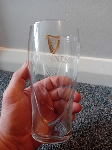 Guinness pint glass with - glass,