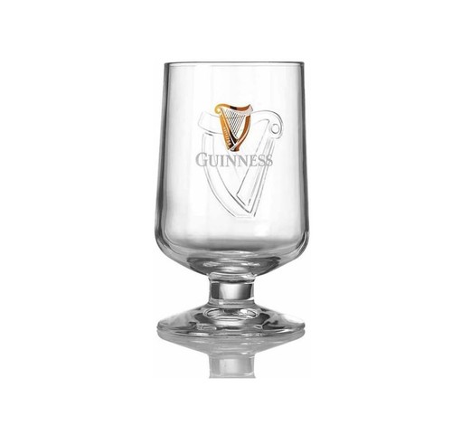 Guinness embossed stem glass - embossed,