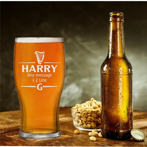 Personalised pint guinness - personalised,