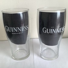 2 Guinness Pint Glasses Crown